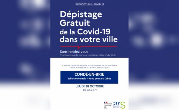 Dépistage gratuit Coronavirus - Covid-19