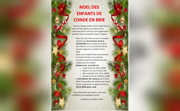 Noël des enfants de Condé-en-Brie