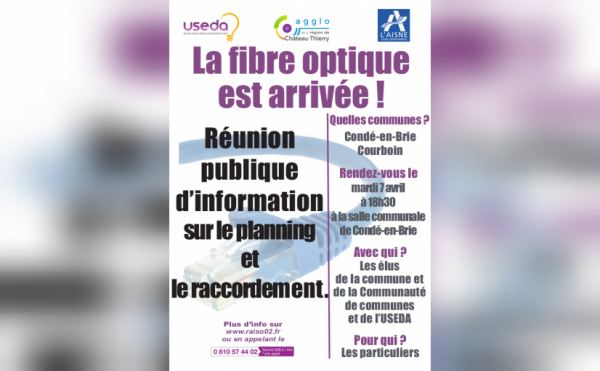 [Annulée] Réunion publique pour la fibre