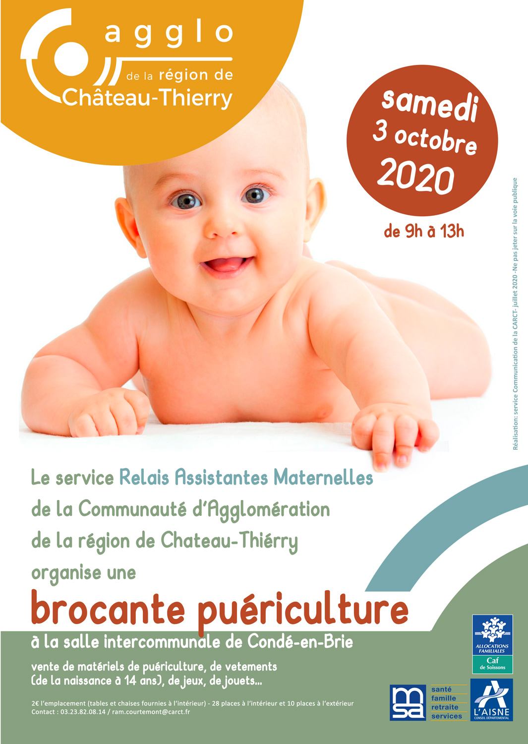 Brocante puériculture 2020 à Condé-en-Brie