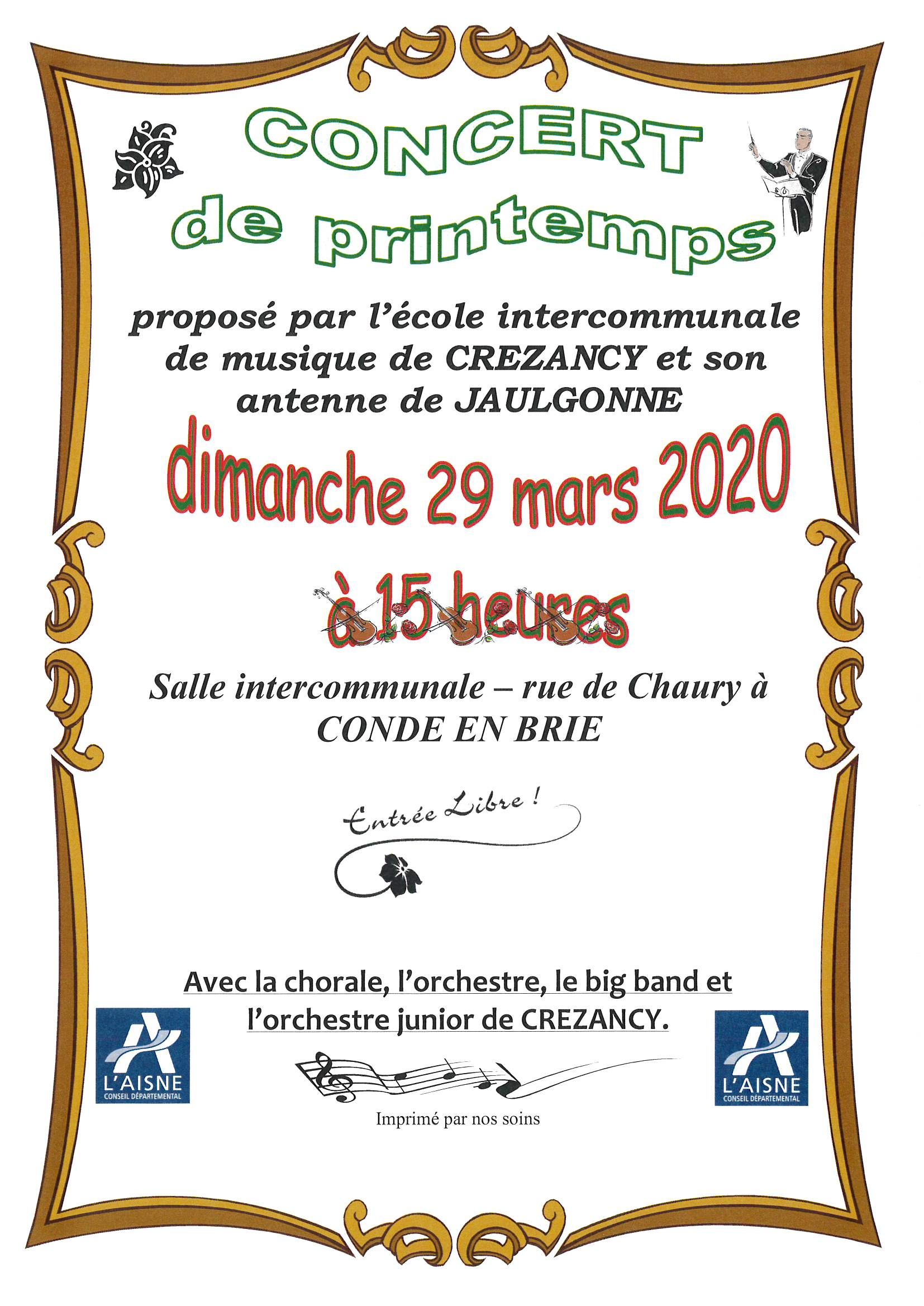 [Annulé] Concert de printemps 2020