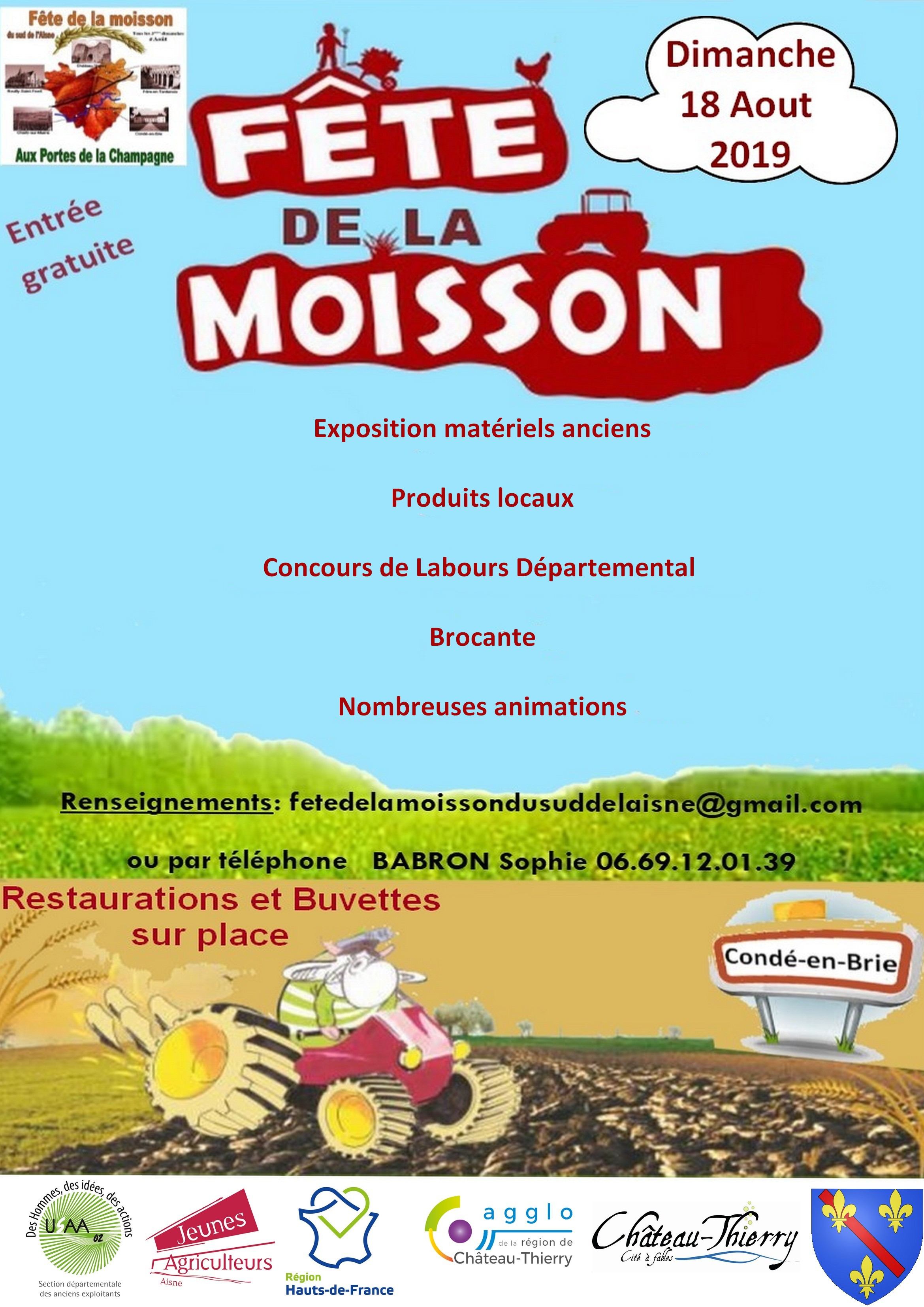 Fête de la moisson 2019 à Condé-en-Brie