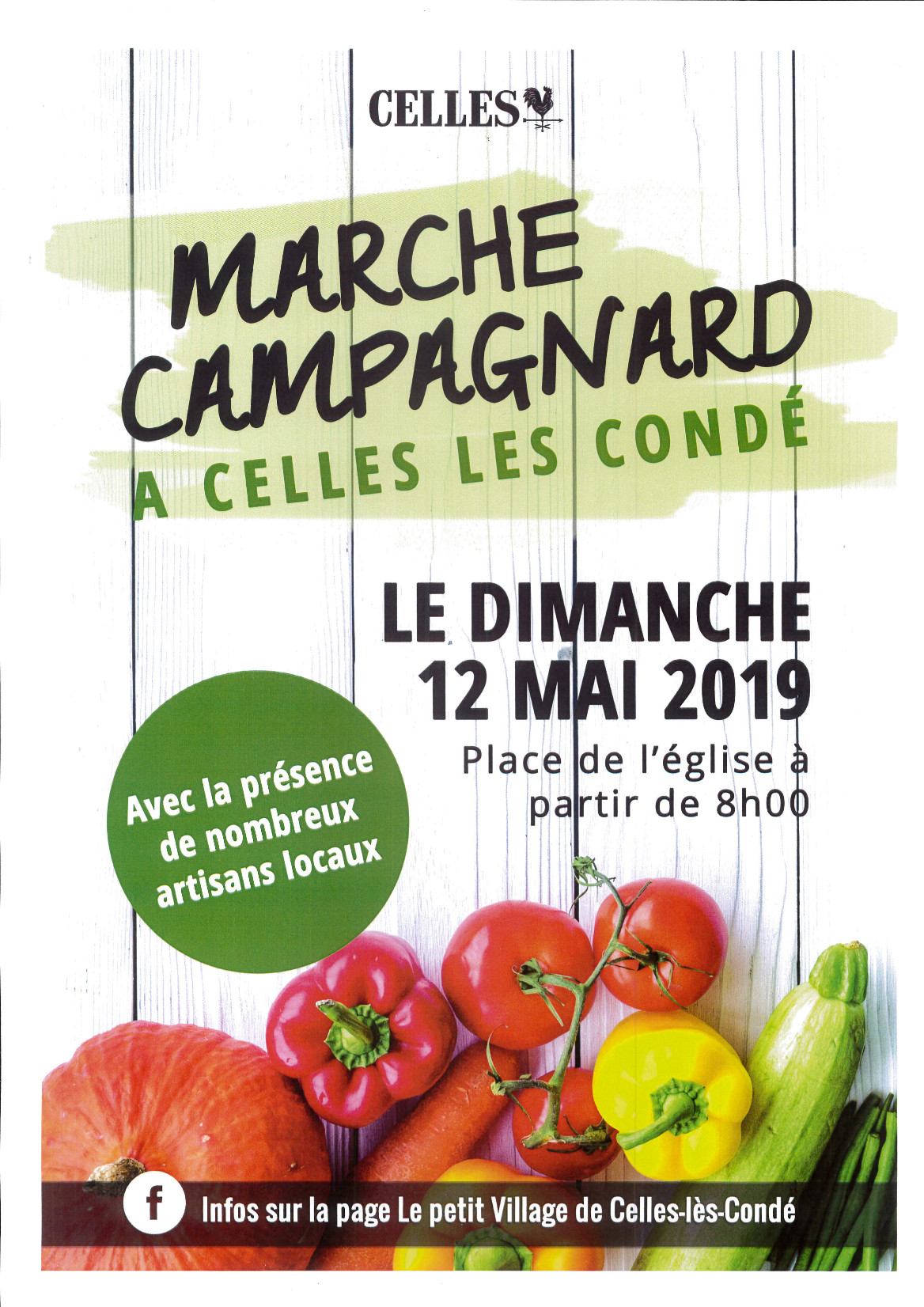 Marché campagnard Celles-lès-Condé