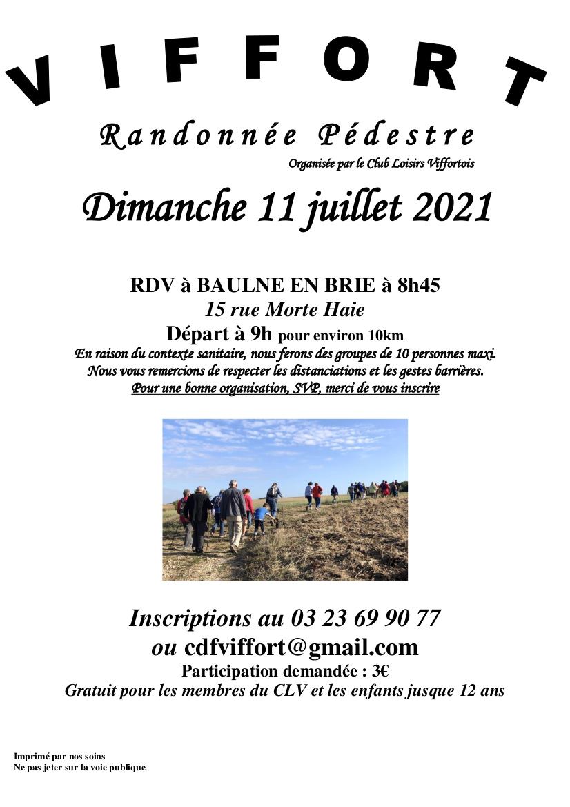 Randonnée pédestre à Baulne-en-Brie - Club Loisirs Viffortois