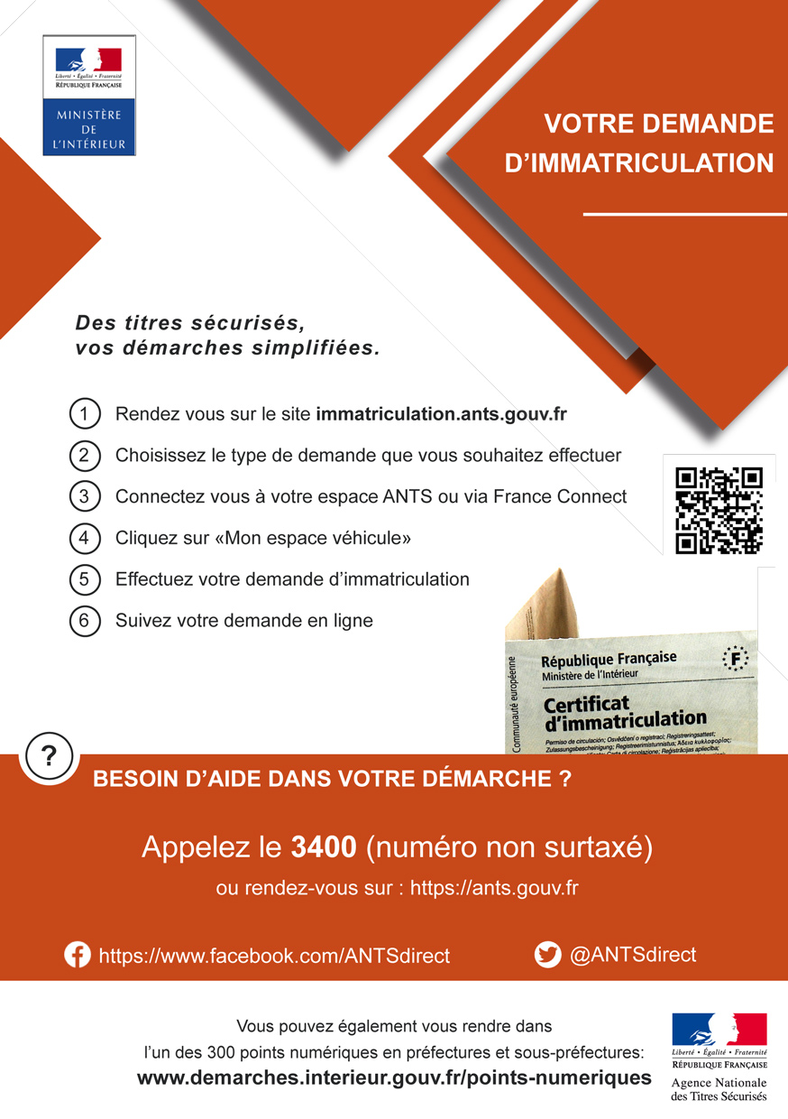 Certificat immatriculation ANTS