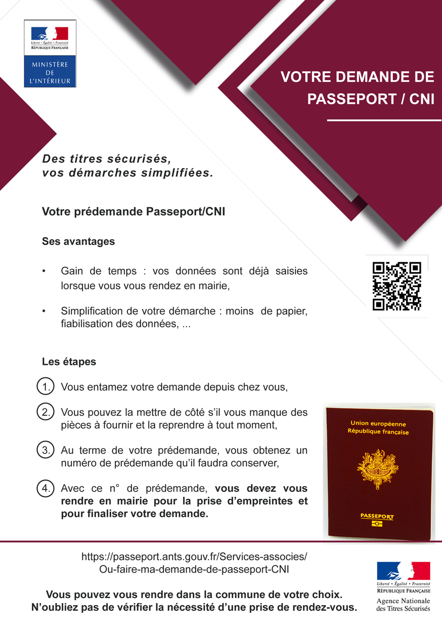 Passeport - Carte identité ANTS